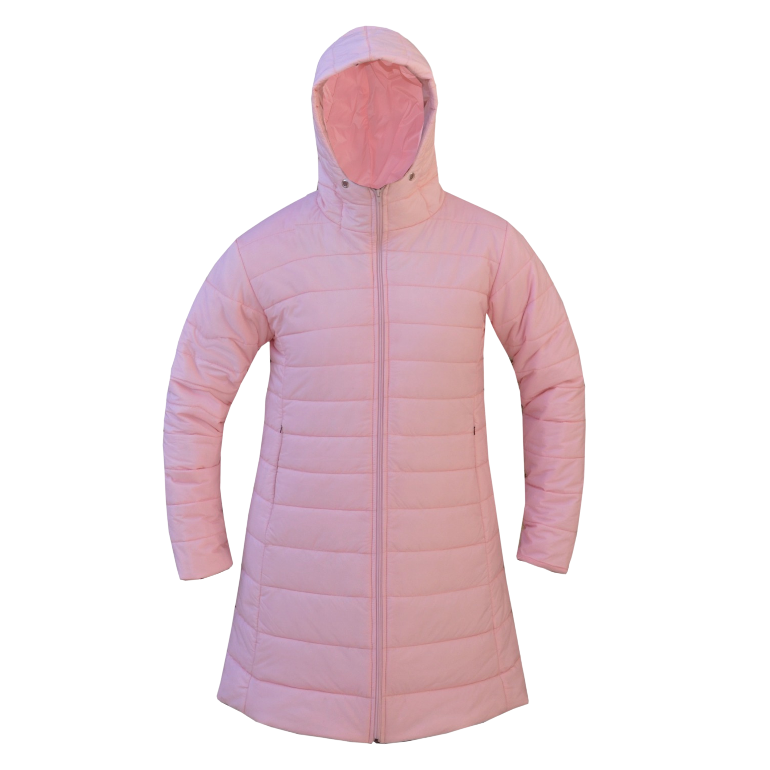 Ladies Pink Puffer Jacket 6